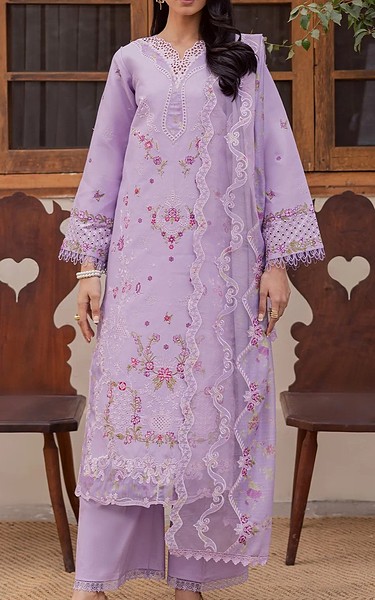 RajBari Lilac Lawn Suit | Pakistani Lawn Dress in USA- Image 1