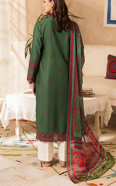 RajBari Dark Green Lawn Suit | Pakistani Lawn Dress in USA- Image 2