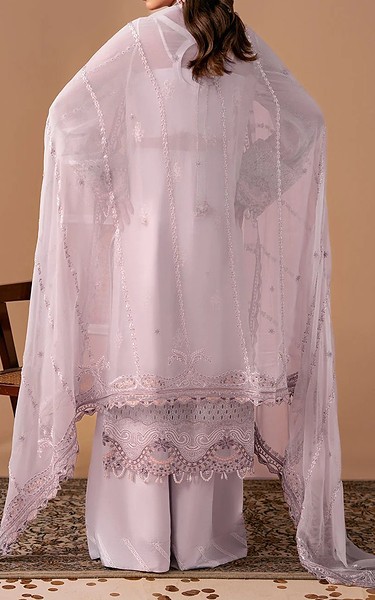 Ramsha Lilac Chiffon Suit | Pakistani Embroidered Chiffon Dresses USA- Image 2