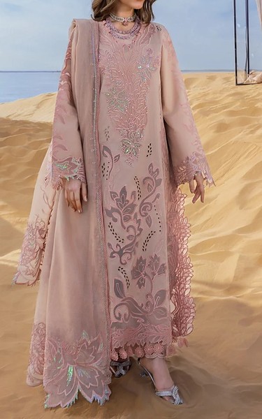 Rang Rasiya Oriental Pink Lawn Suit | Pakistani Lawn Dress in USA- Image 2