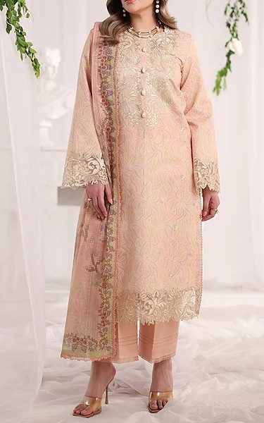 Rang Rasiya Cavern Pink Lawn Suit | Pakistani Lawn Dress in USA- Image 1