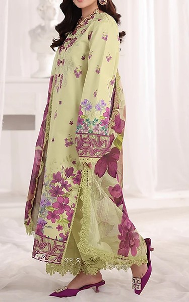 Rang Rasiya Green Mist Lawn Suit | Pakistani Lawn Dress in USA- Image 2