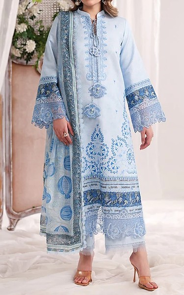 Rang Rasiya Pale Aqua Lawn Suit | Pakistani Lawn Dress in USA- Image 1