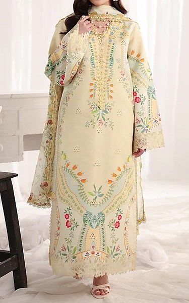 Rang Rasiya Ivory Lawn Suit | Pakistani Lawn Dress in USA- Image 1
