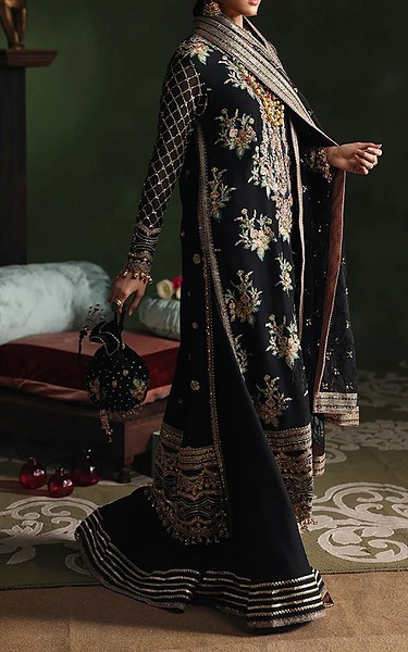 Roheenaz Black Chiffon Suit | Pakistani Embroidered Chiffon Dresses USA- Image 2