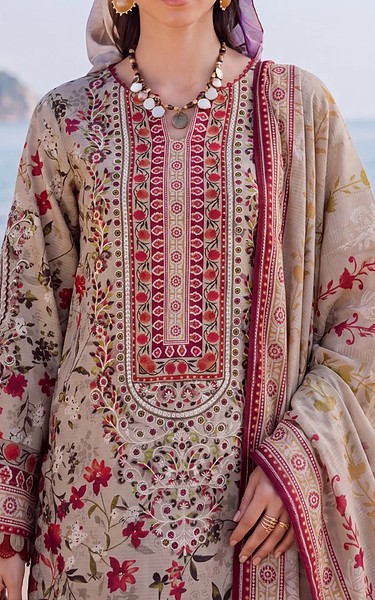 Safwa Grey Viscose Suit | Pakistani Winter Dresses in USA- Image 2
