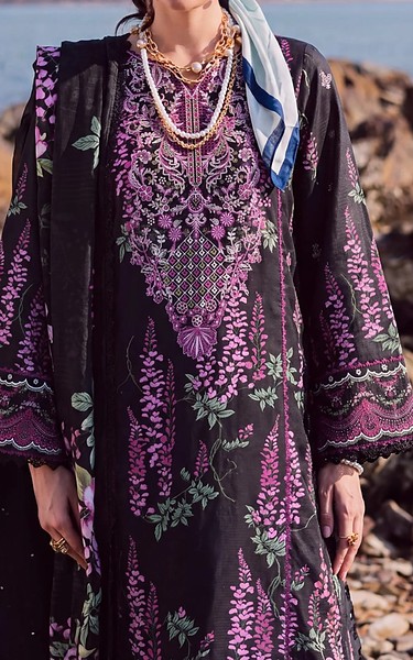 Safwa Black Viscose Suit | Pakistani Winter Dresses in USA- Image 2