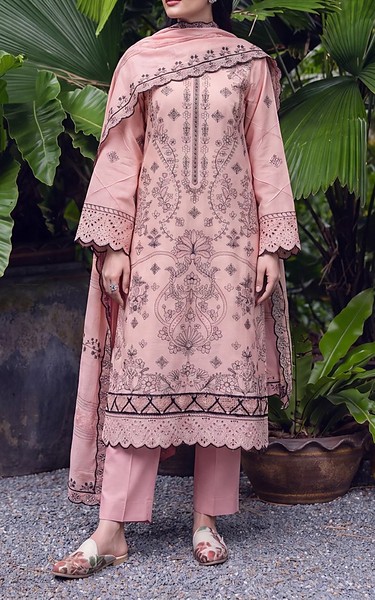 Safwa Pink Karandi Suit | Pakistani Winter Dresses in USA- Image 1