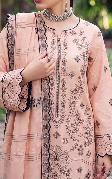 Safwa Pink Karandi Suit | Pakistani Winter Dresses in USA- Image 2