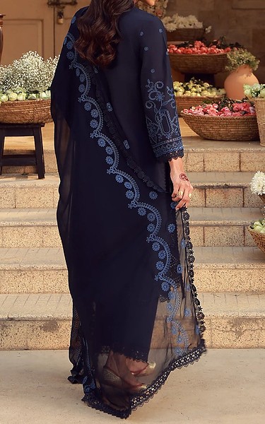 Sahar Navy Lawn Suit | Pakistani Lawn Dress in USA- Image 2