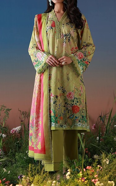 Sahar Mint Green Lawn Suit | Pakistani Lawn Dress in USA- Image 1