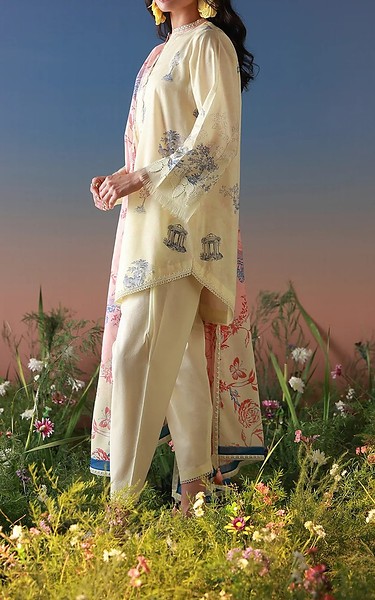 Sahar Light Yellow Lawn Suit | Pakistani Lawn Dress in USA- Image 2