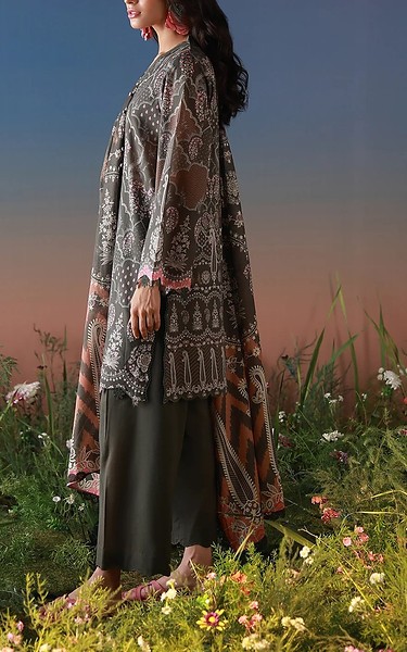 Sahar Grey Lawn Suit | Pakistani Lawn Dress in USA- Image 2