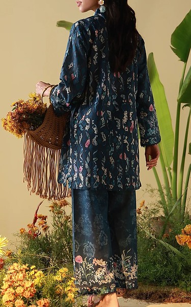 Sahar Navy Cambric Suit (2 pcs) | Pakistani Lawn Dress in USA- Image 2