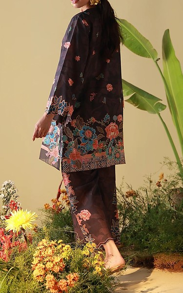 Sahar Black Cambric Suit (2 pcs) | Pakistani Lawn Dress in USA- Image 2