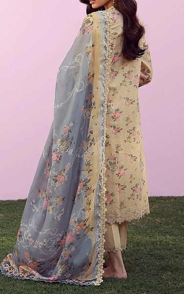 Sahar Ivory Silk Suit | Pakistani Lawn Dress in USA- Image 2