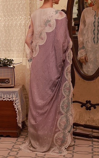 Sahar Lilac Net Suit | Pakistani Embroidered Chiffon Dresses USA- Image 3