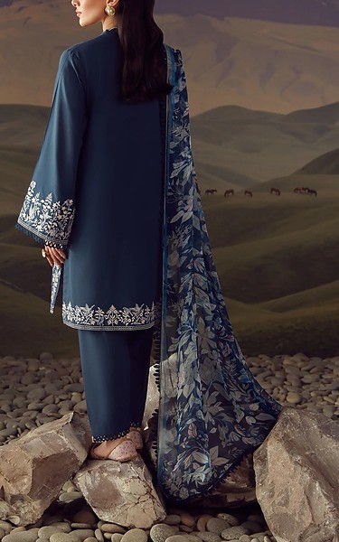 Sahar Navy Lawn Suit | Pakistani Lawn Dress in USA- Image 2