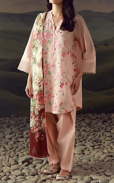 Sahar Pink Lawn Suit | Pakistani Lawn Dress in USA- Image 1