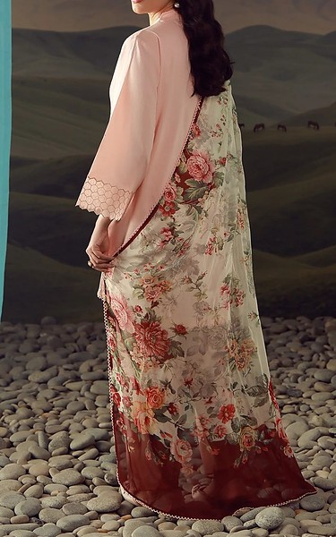 Sahar Pink Lawn Suit | Pakistani Lawn Dress in USA- Image 2