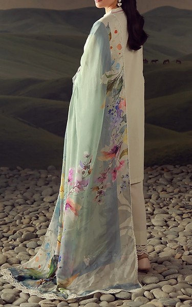 Sahar Ivory Lawn Suit | Pakistani Lawn Dress in USA- Image 1