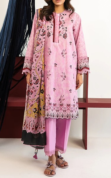 Sahar Pink Lawn Suit | Pakistani Lawn Dress in USA- Image 1