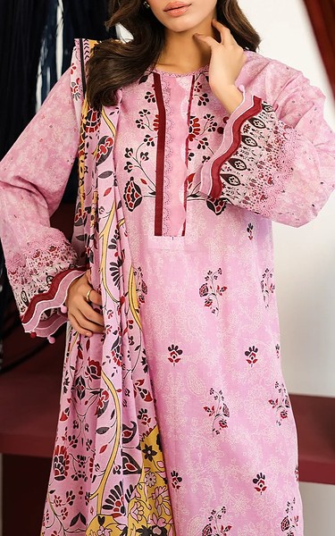 Sahar Pink Lawn Suit | Pakistani Lawn Dress in USA- Image 2