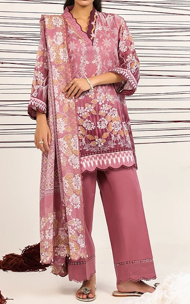 Sahar Mauve Lawn Suit | Pakistani Lawn Dress in USA- Image 1