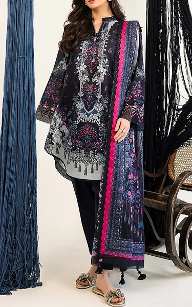 Sahar Navy Lawn Suit | Pakistani Lawn Dress in USA- Image 1
