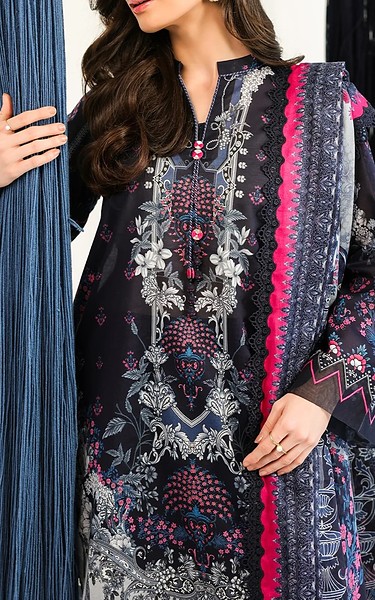 Sahar Navy Lawn Suit | Pakistani Lawn Dress in USA- Image 2