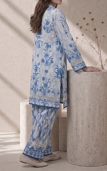 Sahar Grey Lawn Suit (2 Pcs) | Pakistani Lawn Dress in USA- Image 2