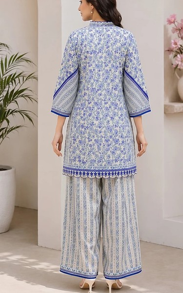 Sahar Powder Blue Lawn Suit (2Pcs) | Pakistani Lawn Dress in USA- Image 2