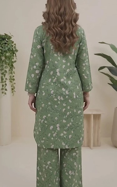 Salitex Mineral Green Lawn Suit (2Pcs) | Pakistani Lawn Dress in USA- Image 2