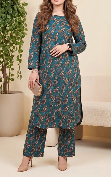 Salitex Teal Lawn Suit (2Pcs) | Pakistani Lawn Dress in USA- Image 1
