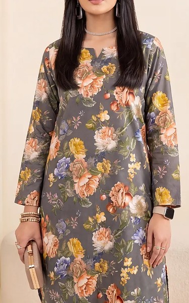 Salitex Grey Lawn Suit (2Pcs) | Pakistani Lawn Dress in USA- Image 1