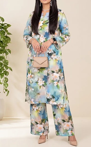 Salitex Blue Lawn Suit (2Pcs) | Pakistani Lawn Dress in USA- Image 1