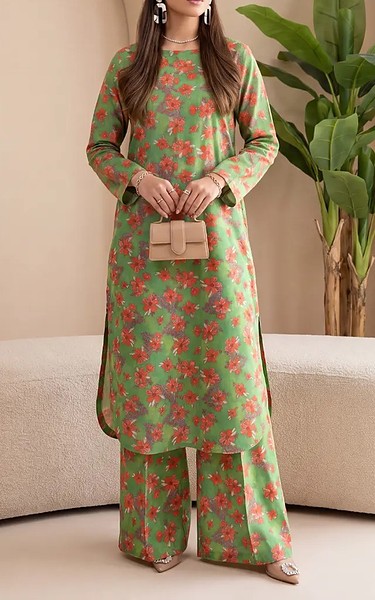 Salitex Green Lawn Suit (2Pcs) | Pakistani Lawn Dress in USA- Image 1