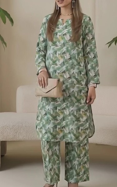 Salitex Light Green Lawn Suit (2Pcs) | Pakistani Lawn Dress in USA- Image 2