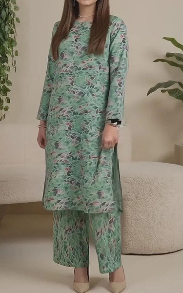 Salitex Mint Green Lawn Suit (2Pcs) | Pakistani Lawn Dress in USA- Image 2