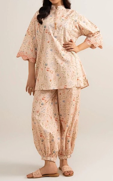 Sapphire Pale Pink Lawn Suit (2 Pcs) | Pakistani Lawn Dress in USA- Image 1