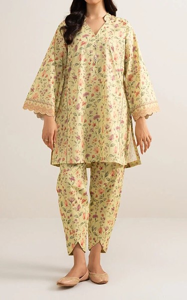 Sapphire Cream Lawn Suit (2Pcs) | Pakistani Lawn Dress in USA- Image 1