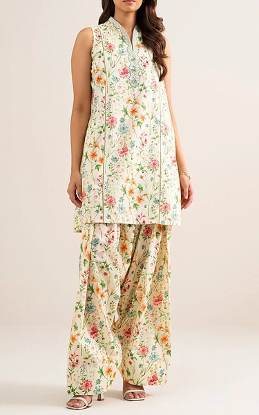 Sapphire Off White Lawn Suit (2 Pcs) | Pakistani Lawn Dress in USA- Image 1