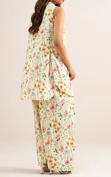 Sapphire Off White Lawn Suit (2 Pcs) | Pakistani Lawn Dress in USA- Image 2