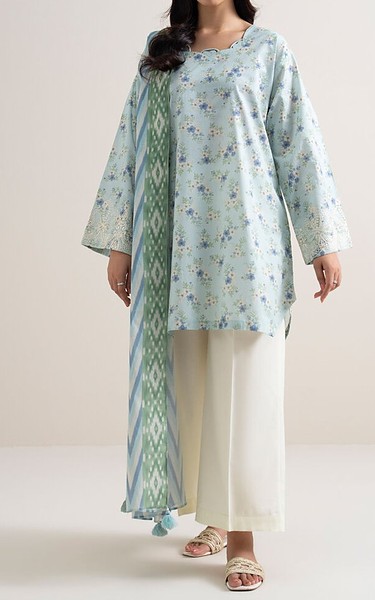Sapphire Light Blue Lawn Suit (2 Pcs) | Pakistani Lawn Dress in USA- Image 1