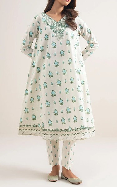 Sapphire White Lawn Suit (2 Pcs) | Pakistani Lawn Dress in USA- Image 1