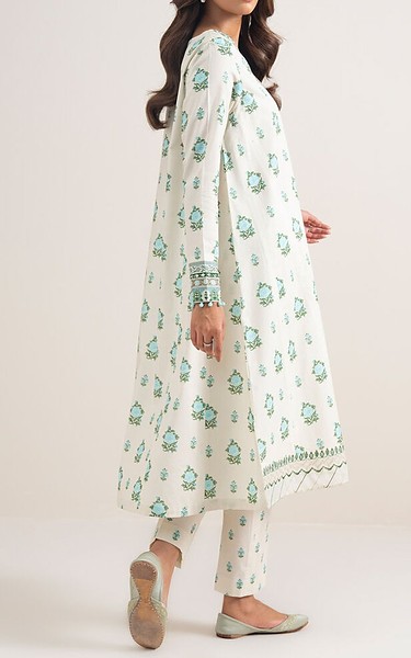 Sapphire White Lawn Suit (2 Pcs) | Pakistani Lawn Dress in USA- Image 2