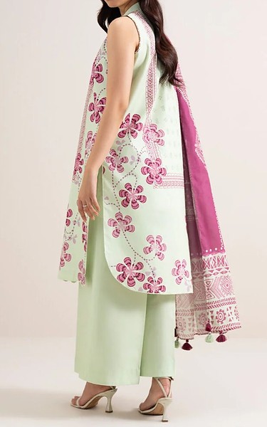 Sapphire Sea Mist Cotton Suit | Pakistani Lawn Dress in USA- Image 2
