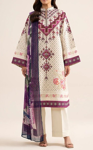 Sapphire Off White Cotton Suit | Pakistani Lawn Dress in USA- Image 1