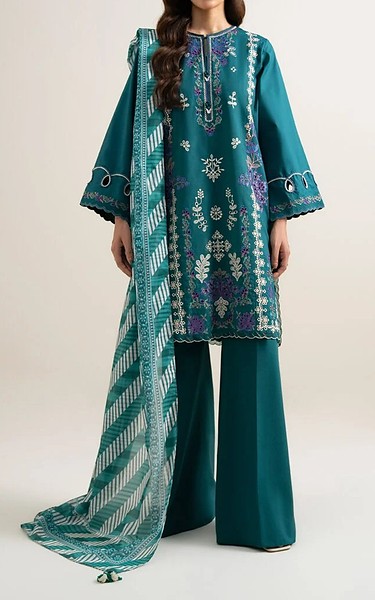 Sapphire Teal Lawn Suit | Pakistani Lawn Dress in USA- Image 1
