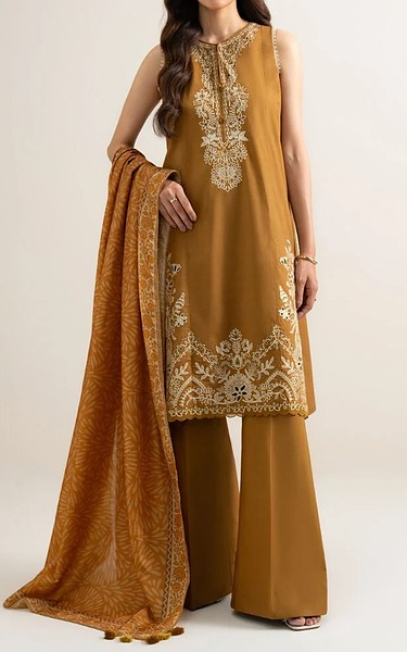 Sapphire Dull Orange Lawn Suit | Pakistani Lawn Dress in USA- Image 1